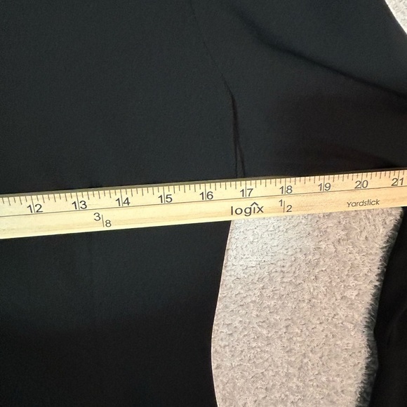 Calvin Klein Black A-Line Dress with V-Neck and Bell Sleeves NWOT - Picture 10 of 13